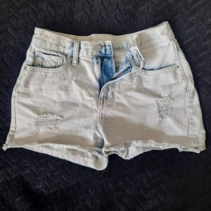 Girls Distressed Denim Shorts